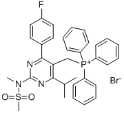 Phosphonium, [[4-(4-fluorophenyl)-6-(1-methylethylum) -2-[methylsulfonyl)amino]-5-pyrimidinyl]me