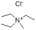 Triethylmethylammonium chloridum